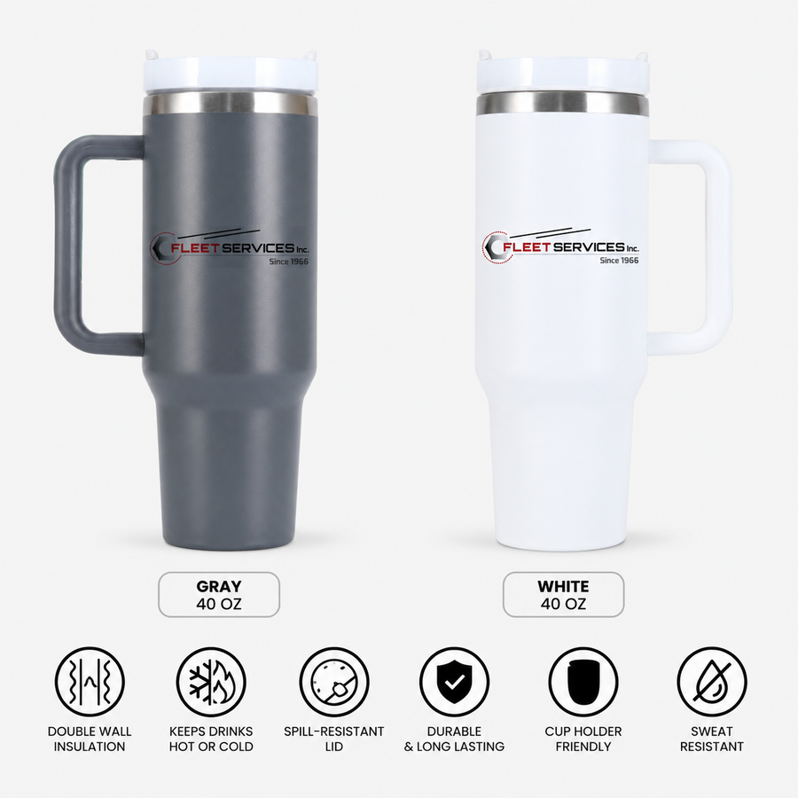 Fleet Services 40 oz Double Wall Tumbler