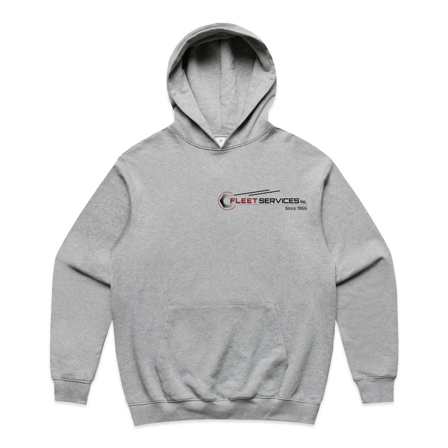 Fleet Services Short Sleeve Premium Hoodie Grey