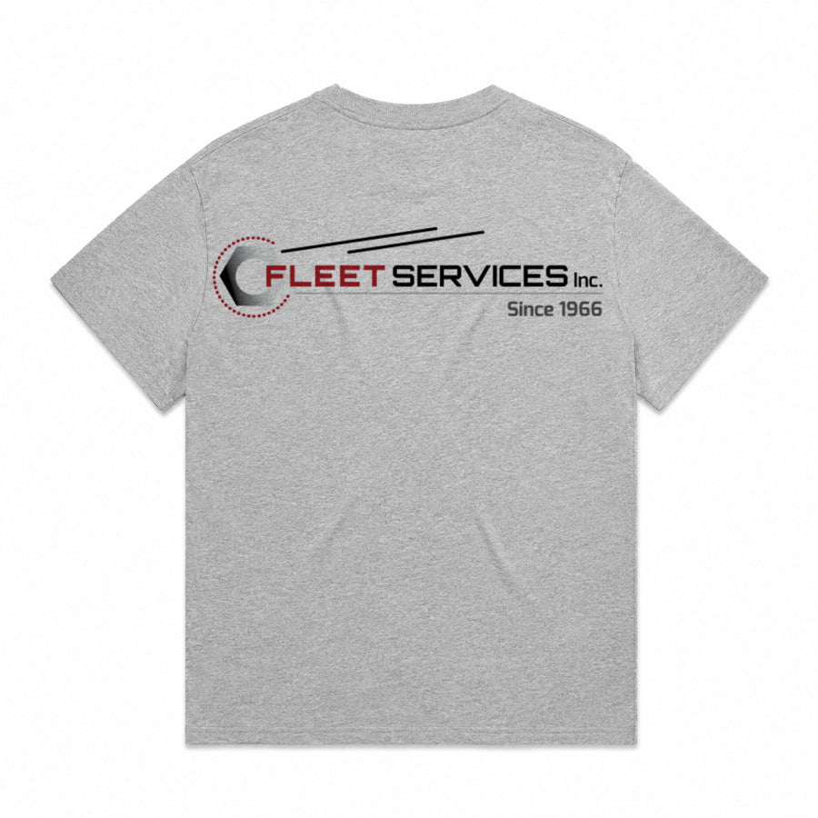 Fleet Services Short Sleeve Premium Tee Grey