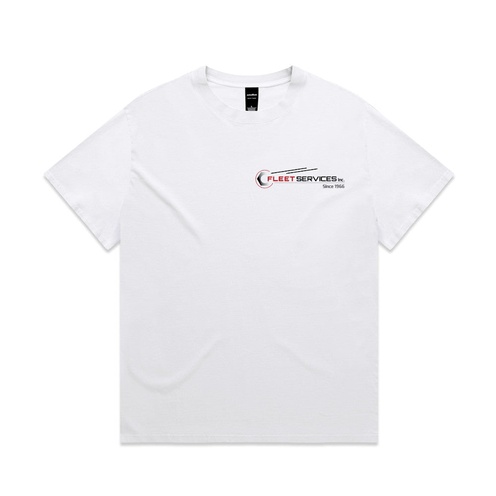 Fleet Services Short Sleeve Premium Tee White