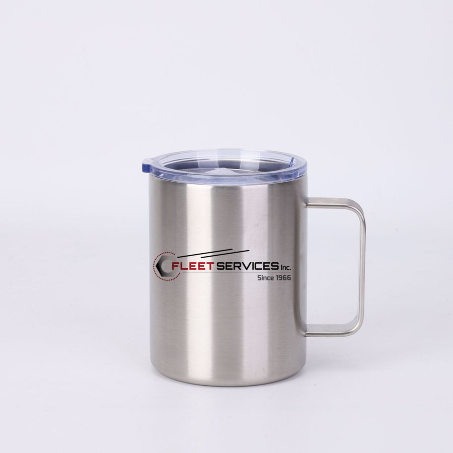 Fleet Services 12 OZ Double Walled Coffee Tumbler Mug With Dual Logos